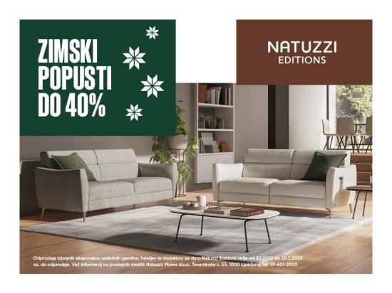 Natuzzi EDITIONS - ZIMSKI POPUSTI do 40%