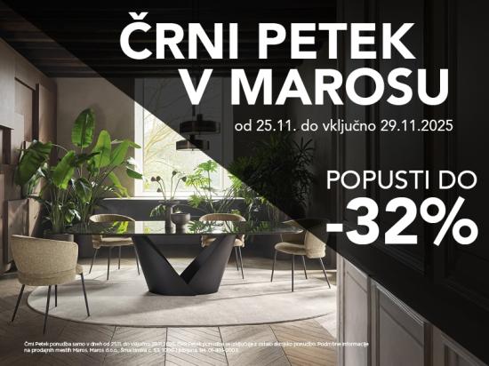 ČRNI PETEK v salonih Maros