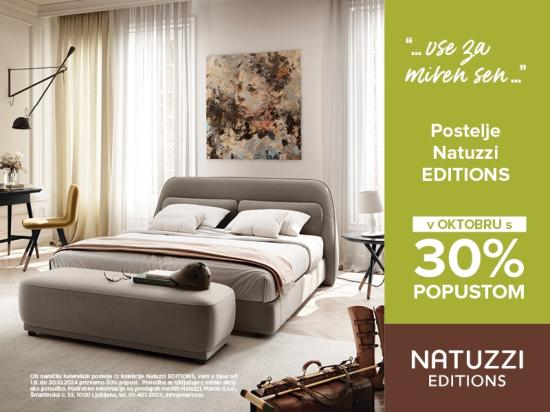 30% POPUST na vse postelje Natuzzi EDITIONS