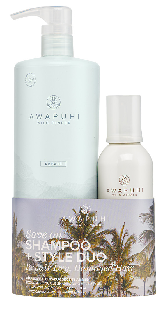 Komplet šampona za poškodovane lase in vlažilne kreme