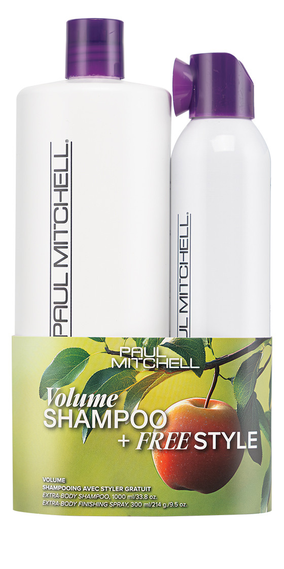 Komplet šampona in spreja za polnost in volumen las