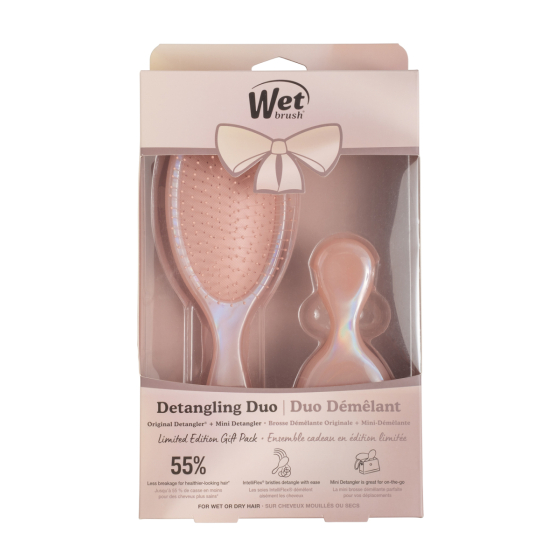 WetBrush Iridescence Detangling Duo – darilni set Original + Mini