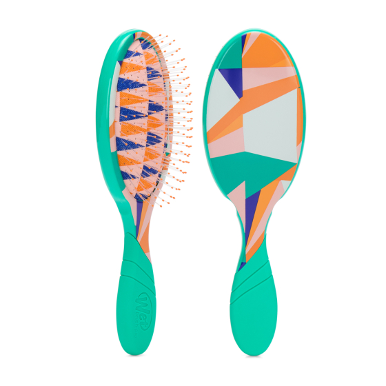 Profesionalna krtača za razpletanje las v zeleni barvi