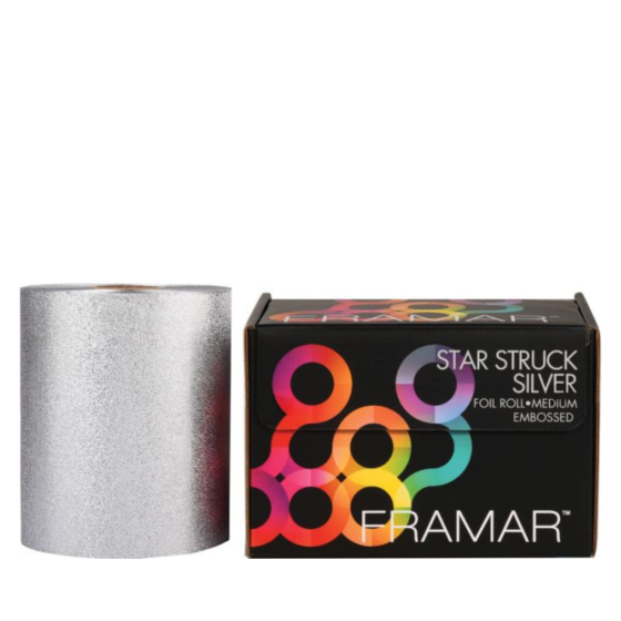 EMBOSSED ROLL MEDIUM STAR STRUCK SILVER - 1