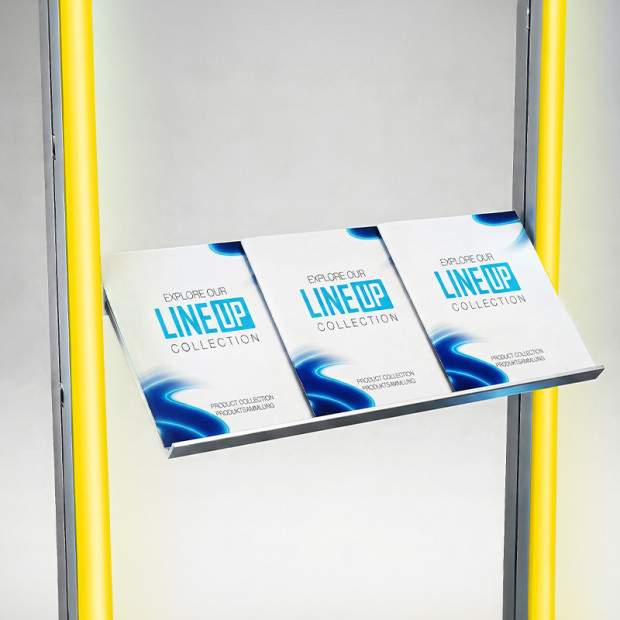 LINEUP angled shelf