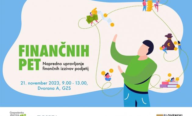 Finančnih pet: Napredno upravljanje finančnih izzivov podjetij - vabilo na dogodek