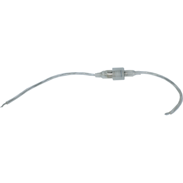 LED Kabel, 2x0,35, 0,23m, mit 3 x mini Steckdose, schwarz 