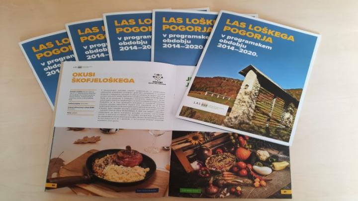 Publikacija z naslovom LAS loškega pogorja v programskem obdobju 2014 – 2020. Foto: RAS Škofja Loka