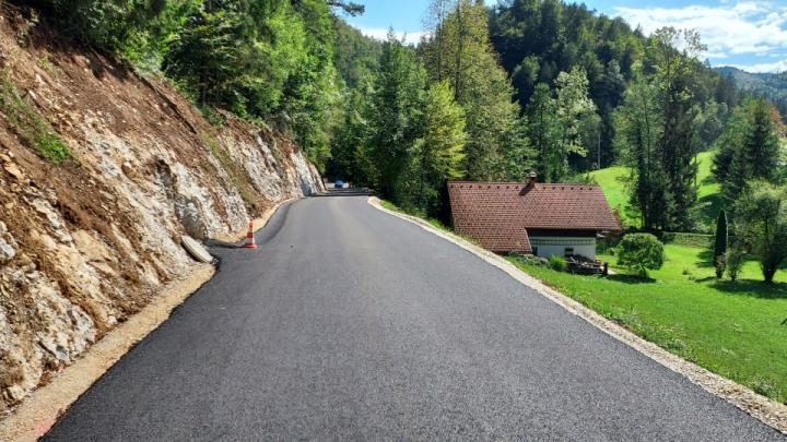 Asfaltirana JP Brebovnica – Lazar v dolžini cca 300 m. Foto: arhiv občine