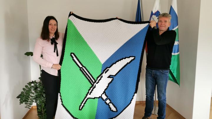 Župan sprejel Lidijo Novak, udeleženko projekta Slovenija kvačka.