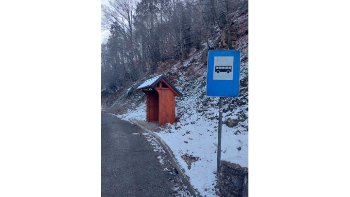 Avtobusna hišica Fužine. Foto: arhiv občine