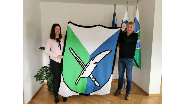 Župan sprejel Lidijo Novak, udeleženko projekta Slovenija kvačka.