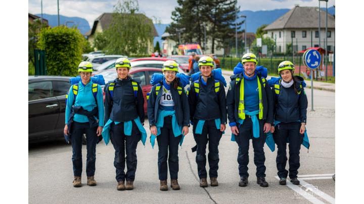 Ekipa Civilne zaščite Občine Gorenja vas - Poljane Foto: Luka Rener