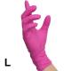 rokavice RAU nitril, X-Pink - L (8-9)