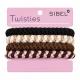 gumice SIB Twisties - rjavo/črne