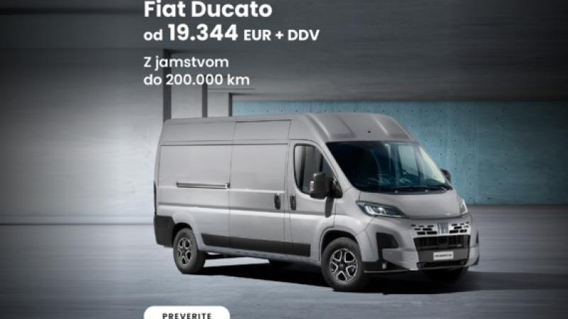 Fiat Ducato že od 19.344 eur + DDV