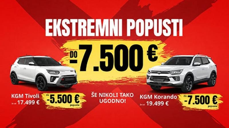KGM Ekstremni popusti do -7.500 €