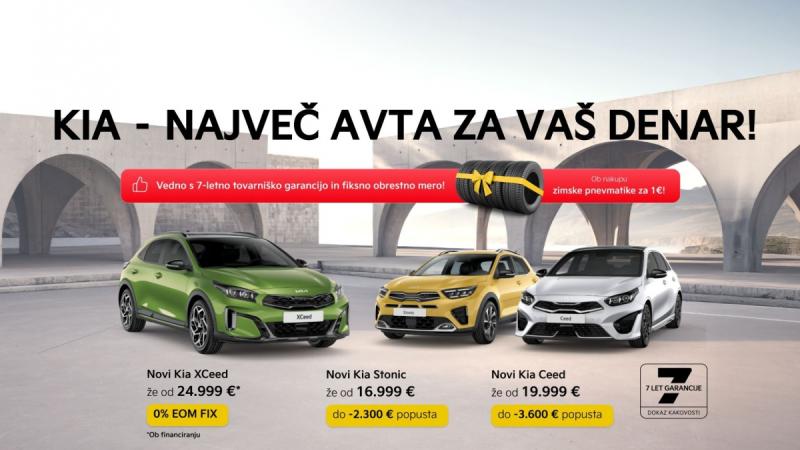 Kia - največ avta za vaš denar!