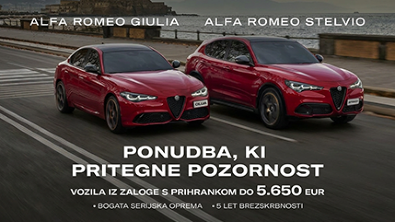 Alfa Romeo – Prihranek do 5.650 €