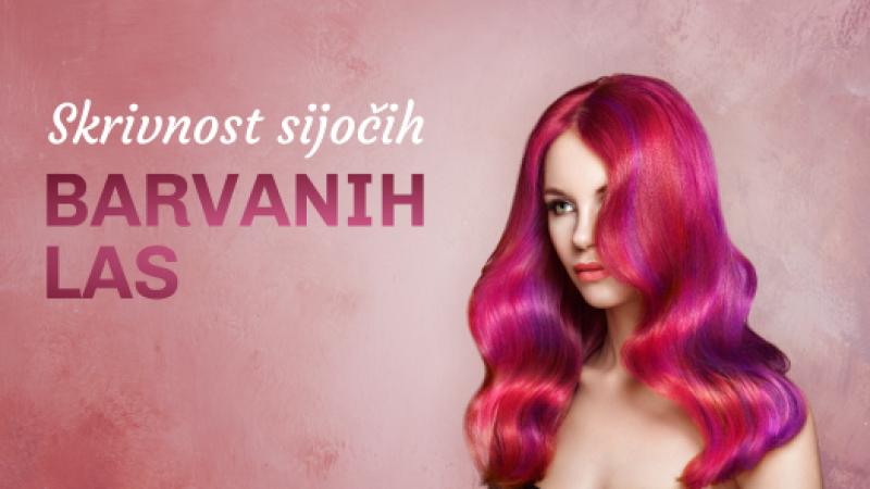 Skrivnost sijočih barvanih las