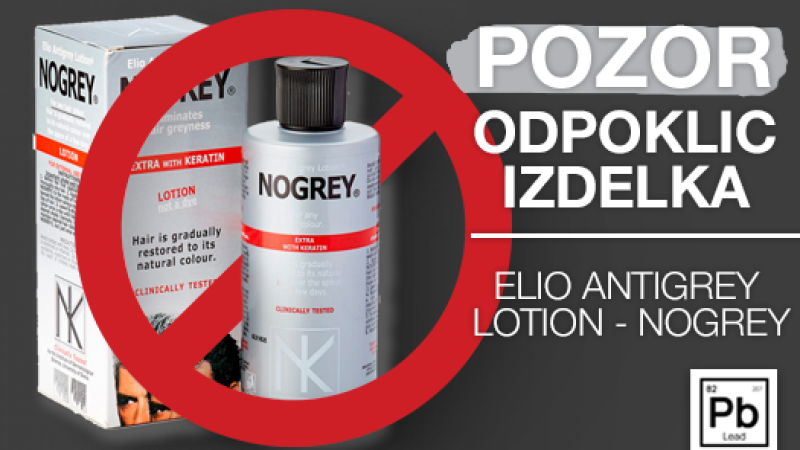 Opozorilo - odpoklic izdelka Nogrey Extra