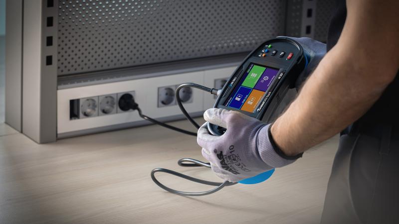 MI 3107 EurotestEASI Touch, professional handheld electrical tester for RCD, earth resistance and continuity testing