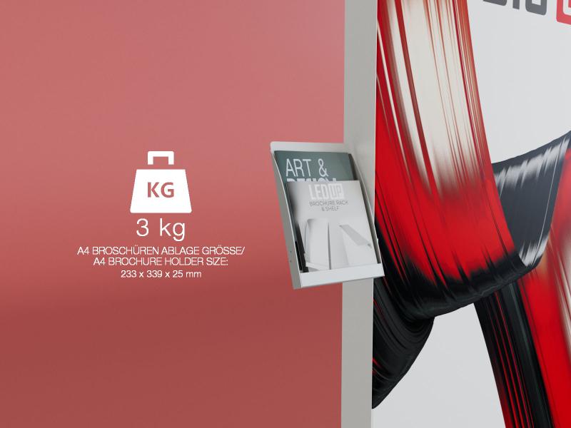 shelf & brochure holder