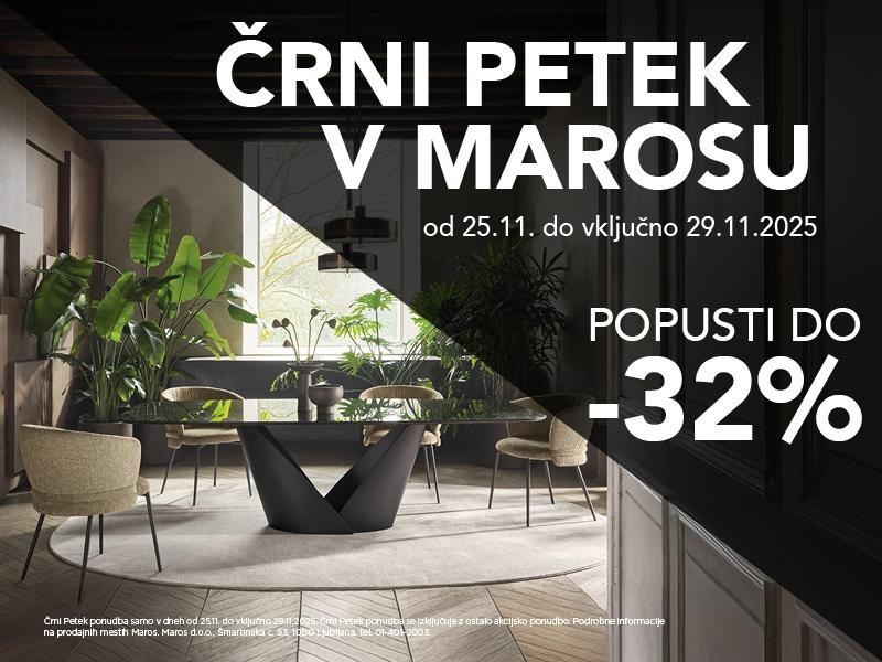 ČRNI PETEK v salonih Maros