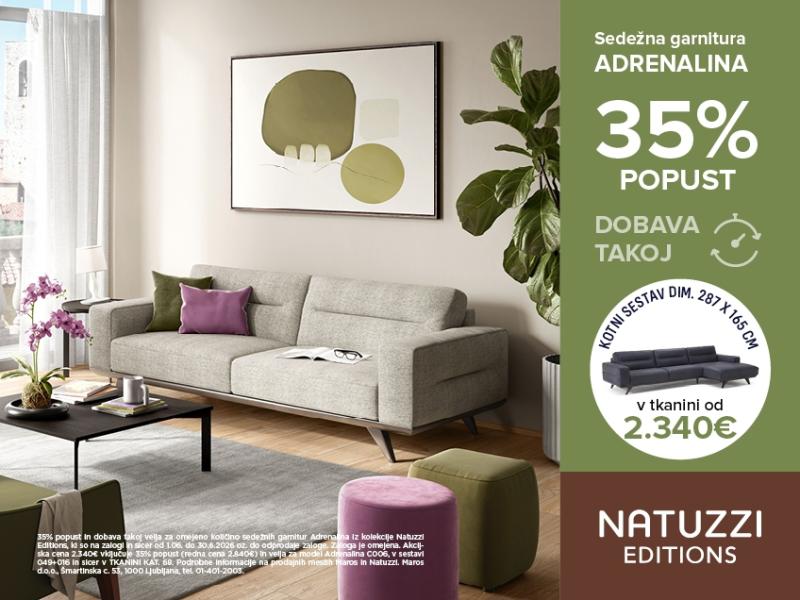 Sedežna garnitura Adrenalina 35% UGODNEJE