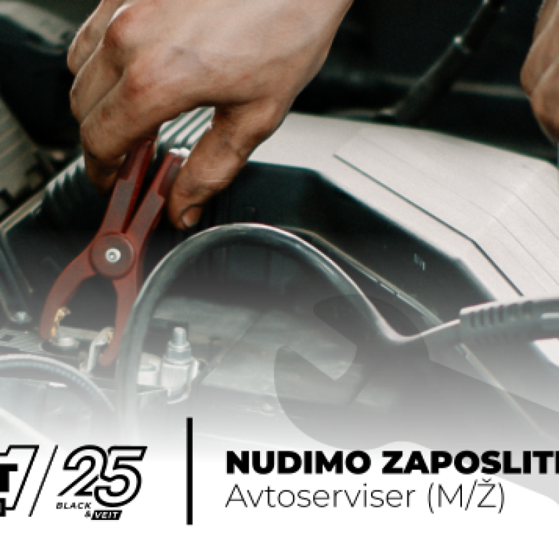 Nudimo zaposlitev AVTOSERVISER M/Ž.