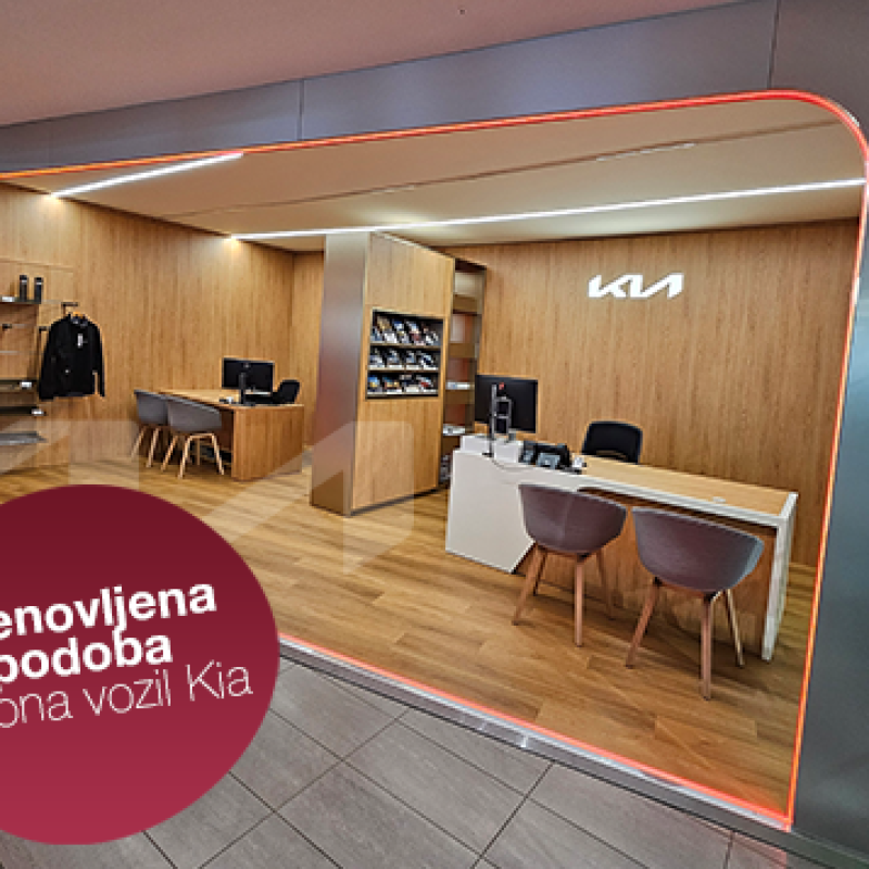 Osvežena podoba: Prenovljen salon Kia z novo energijo!