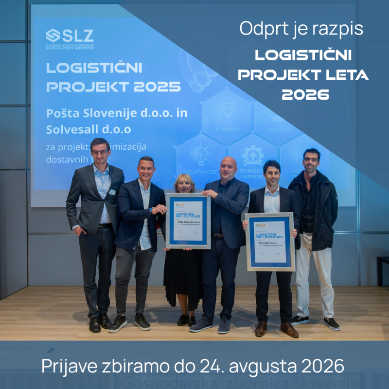 Odpiramo razpis za nagrado Logistični projekt leta 2026