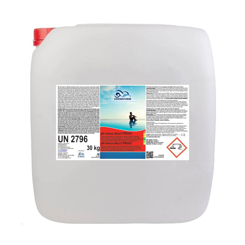 pH minus tekoči PRIVAT 30 kg