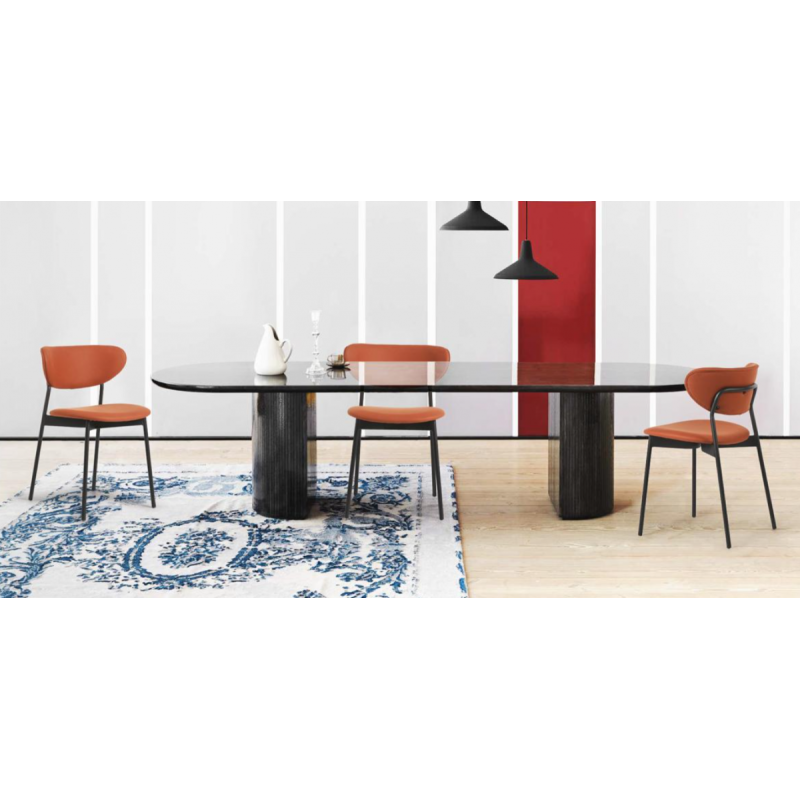 Konferenčni stol LIDO, Cognac rjava