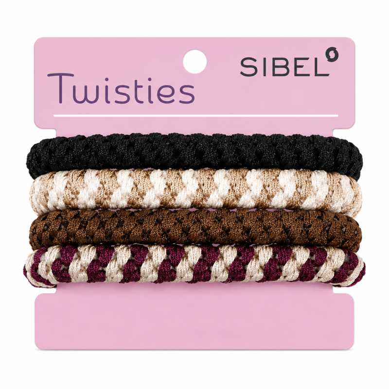 gumice SIB Twisties - rjavo/črne