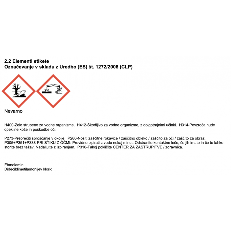 Novicide dezinfekcijska tekočina- 2L