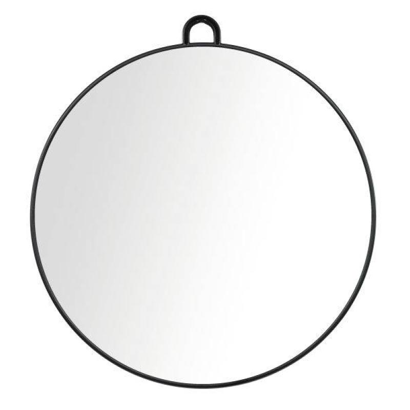 ogledalo SIB Luna Round Mirror - črn