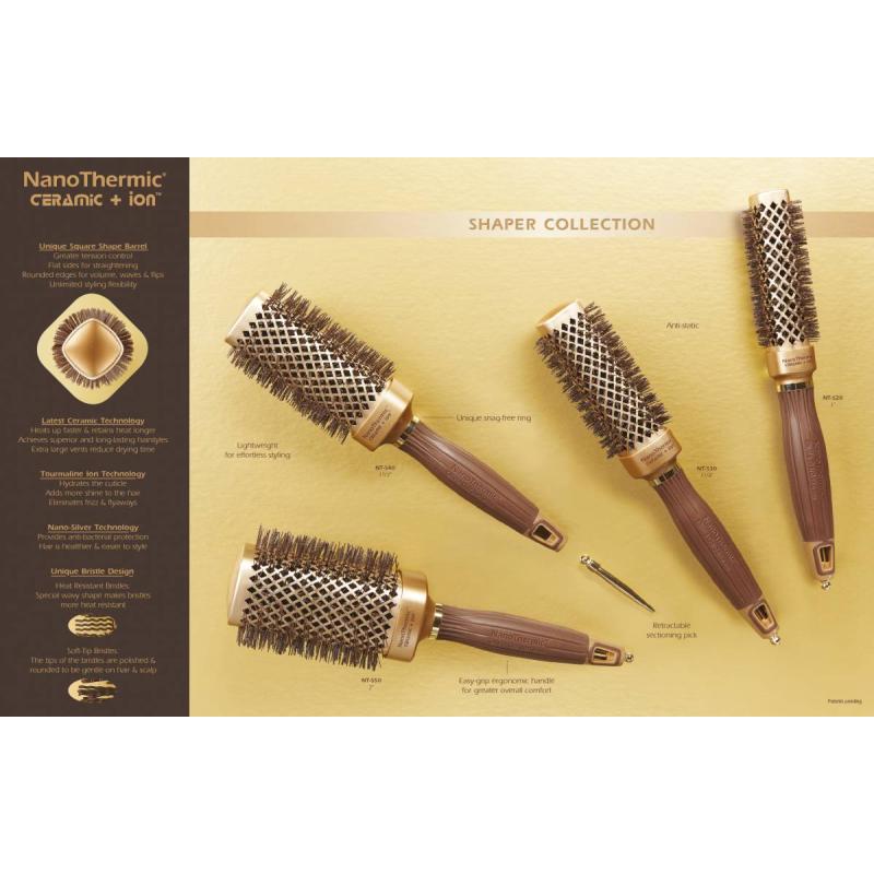 krtača OG NanoThermic, kvadratna - 20mm