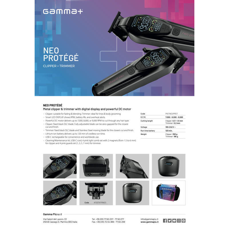 set GAM Neo Protege Clipper + Trimmer*