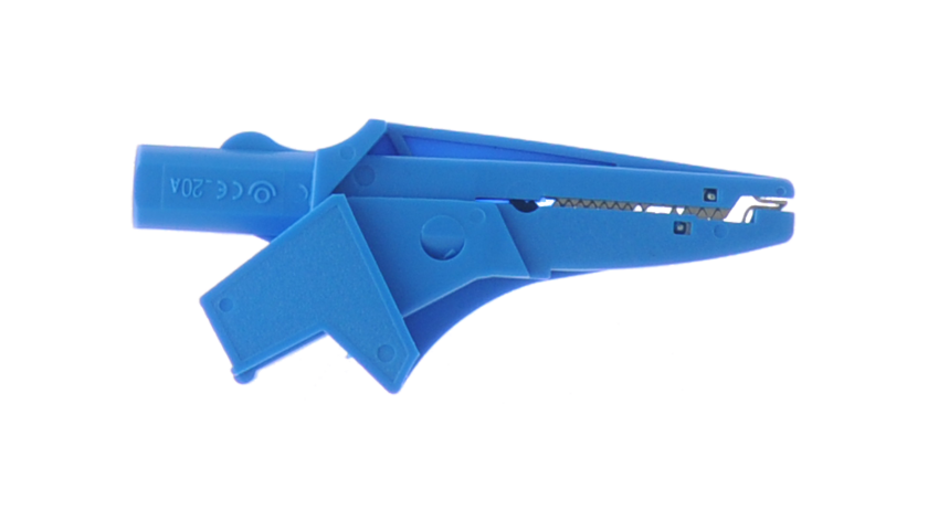 A 1310 Crocodile clip, blue