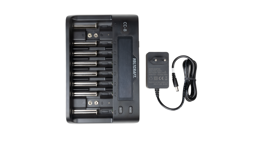 A 1160 Fast charger for 8 AA batteries with a set of 6 NiMH bat., type AA