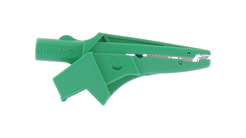 A 1309 Crocodile clip, green