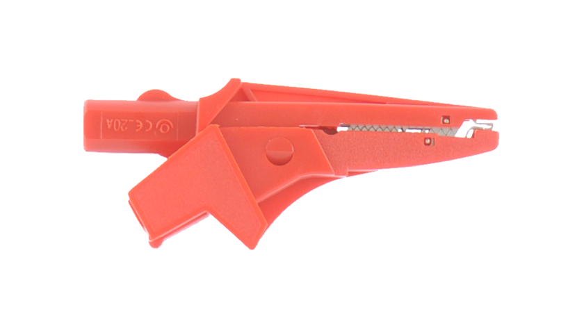 A 1064 Crocodile clip, red