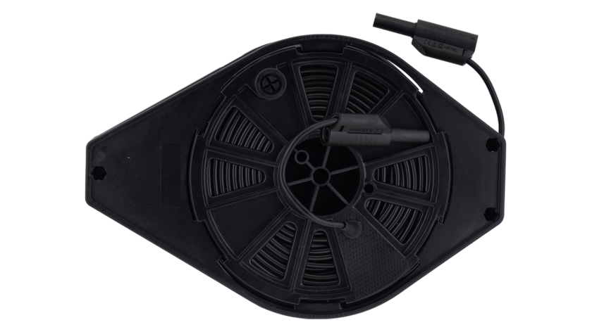 A 1509 Test lead 50m black on cable reel