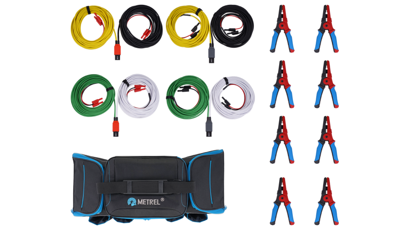 S 2126 5M Set of test leads with big Kelvin clamps 5 m