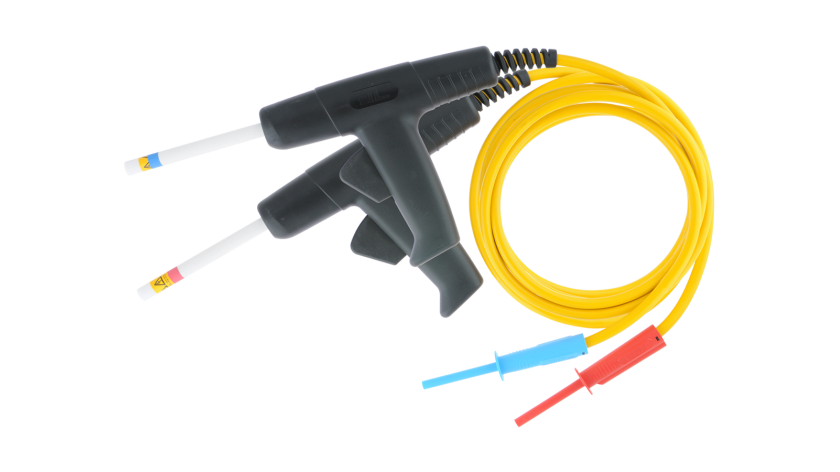 S 2078 2M HV test lead 2m, with pistols, 2pcs