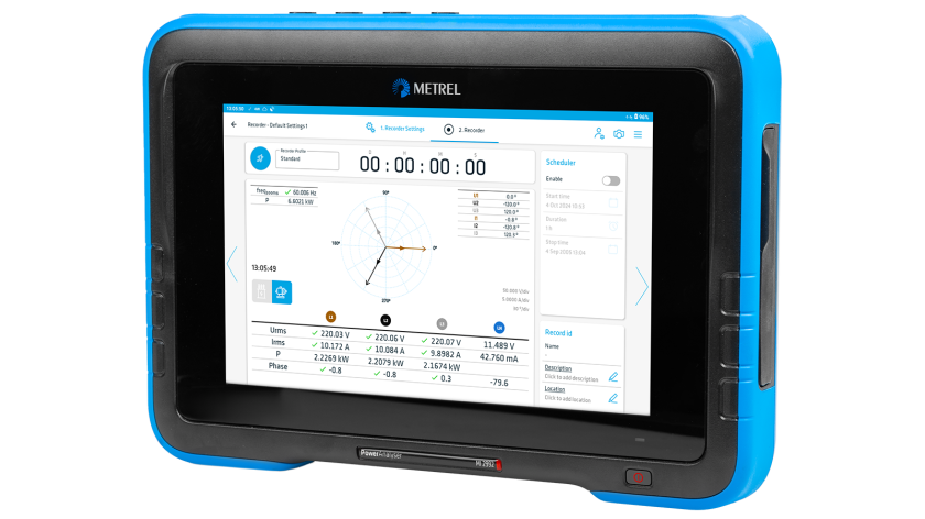 METREL MI 2992 Power Analyser, power analyser, class A, power quality, three-phase, Metrel, MI 2992, energy monitoring, harmonics, flicker, power distribution, industrial measurement