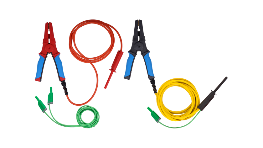 S 1539 2M5 10 kV Prüfleitung mit großer schwarzer HV- Prüfklemme, 2,5m