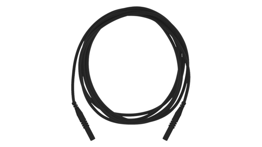 A 1048 HS-Prüfleitung, schwarz, 2 m