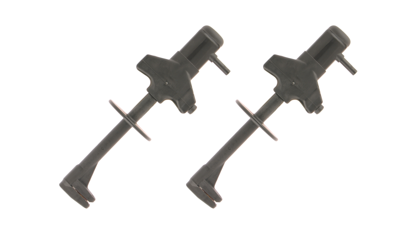 S 2056 Set mit zwei flachen Kontaktzangen, schwarz